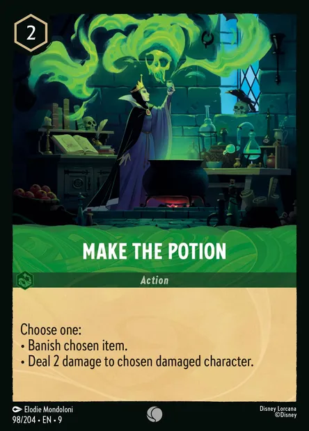 Make the Potion, Disney Lorcana card CH9-098 — Fabled set