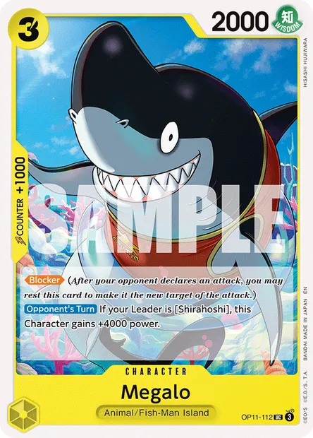 Megalo, One Piece card OP11-112 — A FIST OF DIVINE SPEED set