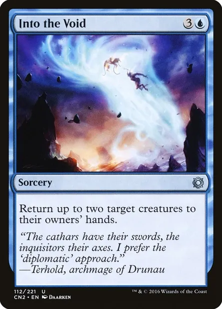 Into the Void, Magic card CN2 112 — Conspiracy: Take the Crown set