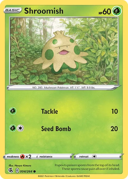 Shroomish, Pokémon card FST 4 — Fusion Strike set