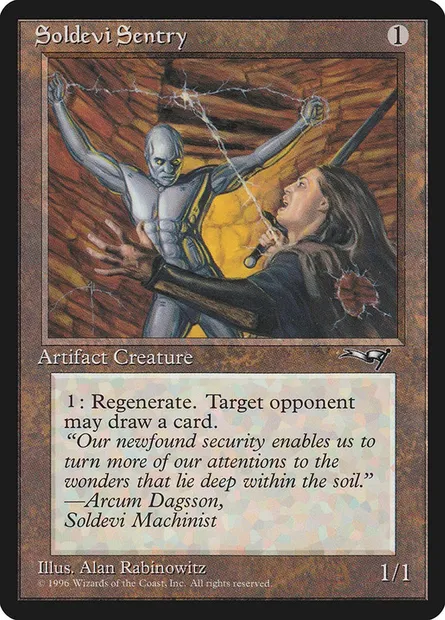 Soldevi Sentry, Magic card ALL 132b — Alliances set