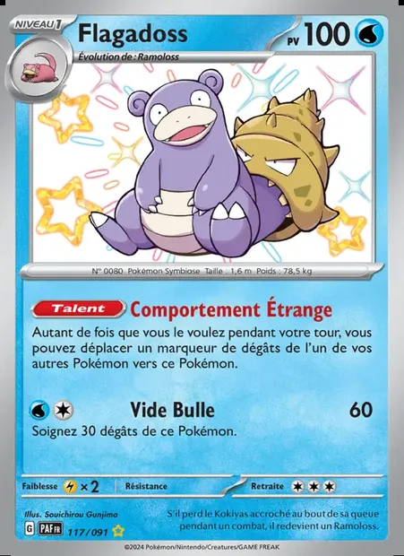 Flagadoss, carte Pokémon PAF 117 — extension Destinées de Paldea