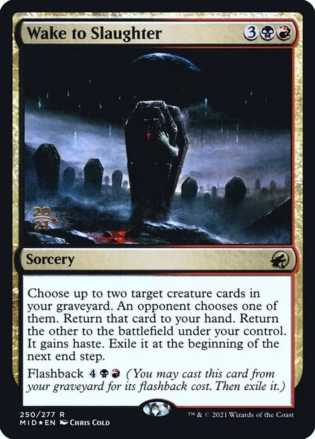 Wake to Slaughter, Magic card PMID 250s — Innistrad: Midnight Hunt Promos set