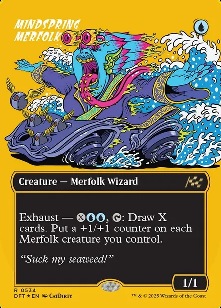 Mindspring Merfolk, Magic card DFT 534 — Aetherdrift set