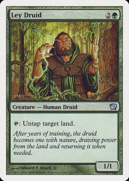 Ley Druid, Magic card 9ED 251 — Ninth Edition set