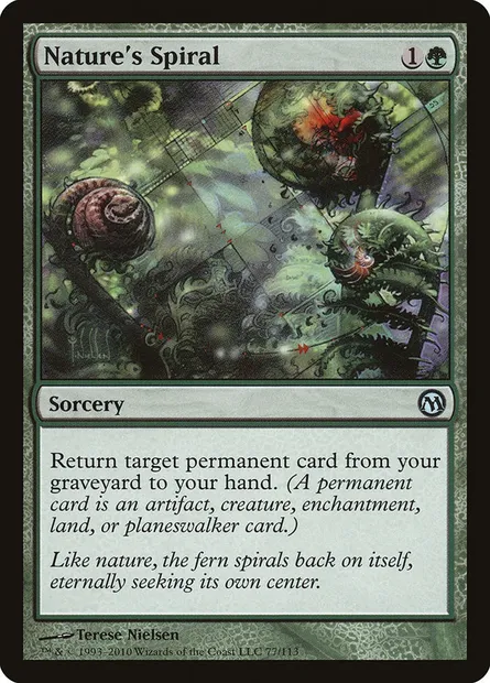 Nature's Spiral, Magic card DPA 77 — Duels of the Planeswalkers set