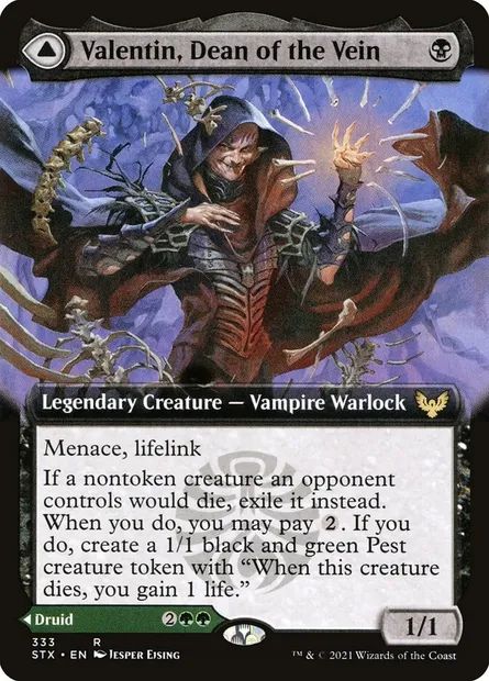 Valentin, Dean of the Vein // Lisette, Dean of the Root, Magic card STX 333 — Strixhaven: School of Mages set