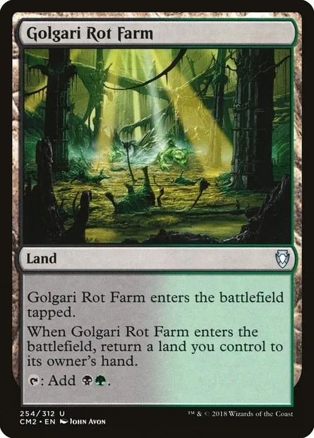 Golgari Rot Farm, Magic card CM2 254 — Commander Anthology Volume II set