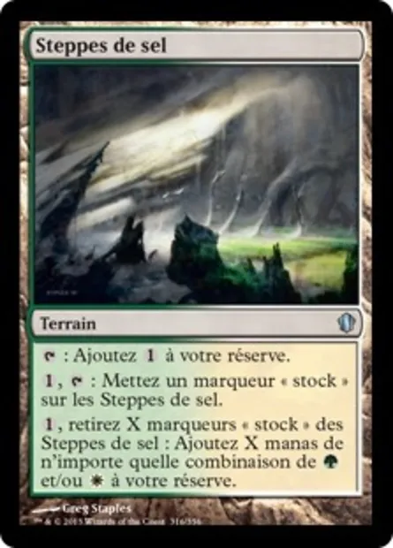 Steppes de sel, carte Magic C13 316 — extension Commander 2013