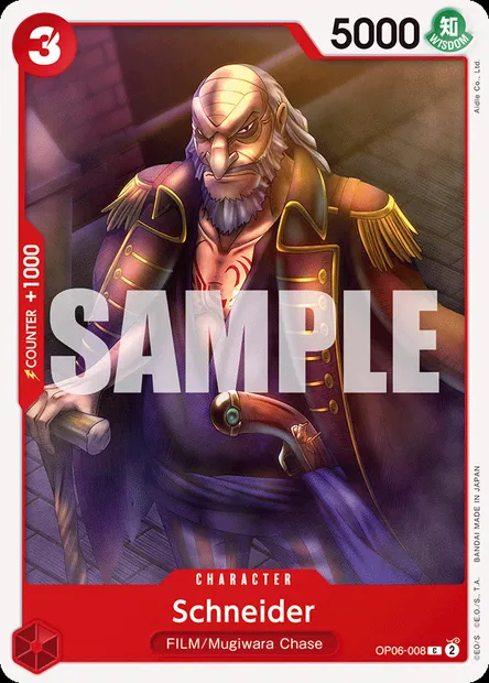 Schneider, carte One Piece OP06-008 — extension ONE PIECE CARD THE BEST