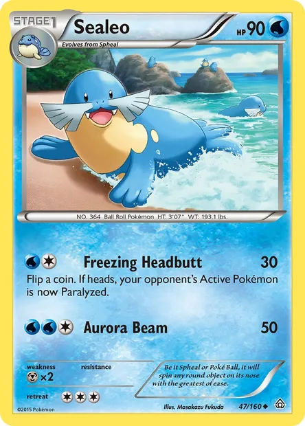 Sealeo, Pokémon card PRC 47 — Primal Clash set