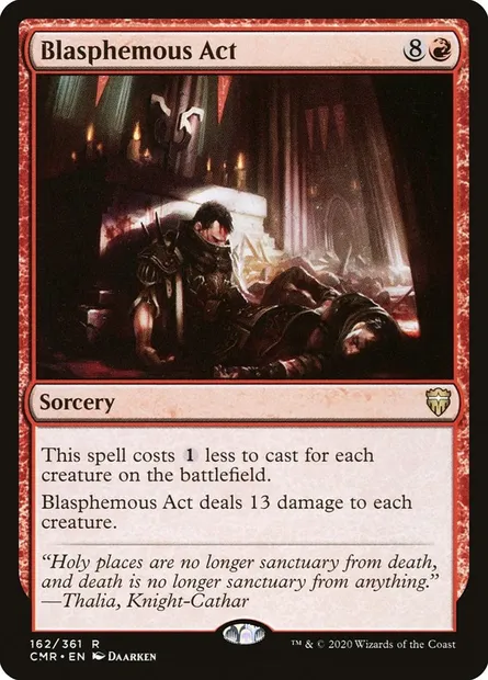 Blasphemous Act, Magic card CMR 162 — Commander Legends set