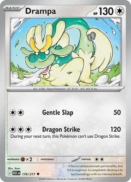 Drampa, Pokémon card ASC 176 — Ascended Heroes set
