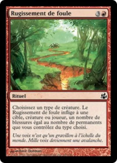 Rugissement de foule, carte Magic MOR 100 — extension Leveciel