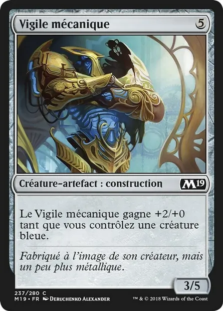 Vigile mécanique, carte Magic M19 237 — extension Core Set 2019