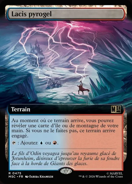 Lacis pyrogel, carte Magic MSC 475 — extension Marvel Super Heroes Commander