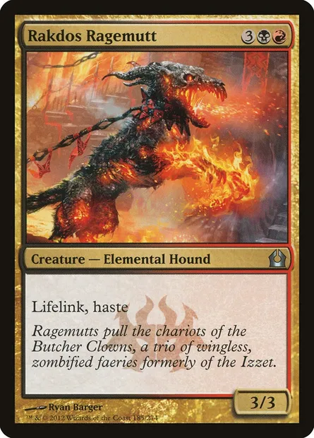 Rakdos Ragemutt, Magic card RTR 185 — Return to Ravnica set