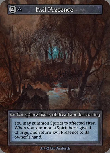 Evil Presence, Sorcery card ALP 278 — Alpha set