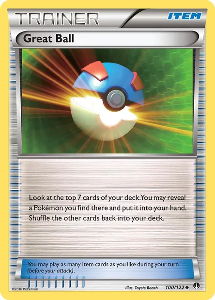 Great Ball, Pokémon card BKP 100 — BREAKpoint set
