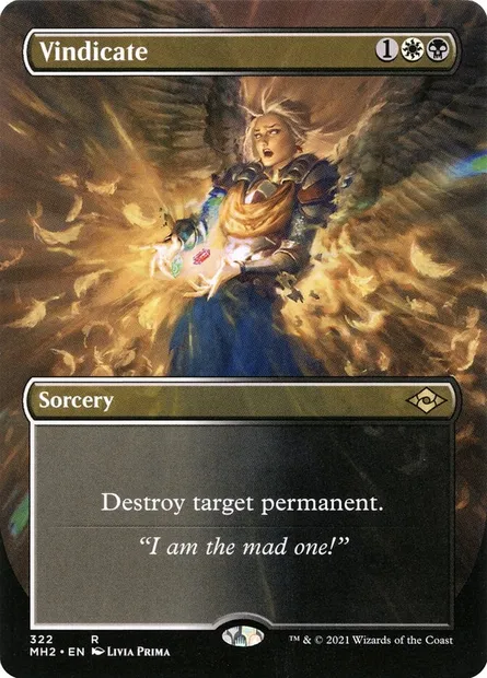 Vindicate, Magic card MH2 322 — Modern Horizons 2 set