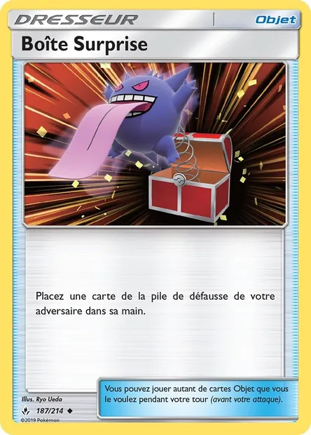 Boîte Surprise, carte Pokémon UNB 187 — extension Alliance Infaillible