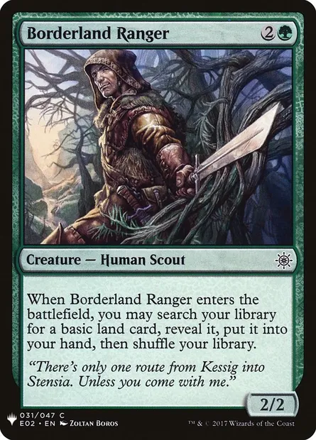 Borderland Ranger, Magic card PLST E02-31 — The List set