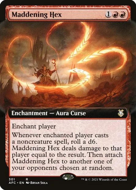 Maddening Hex, Magic card AFC 301 — Forgotten Realms Commander set