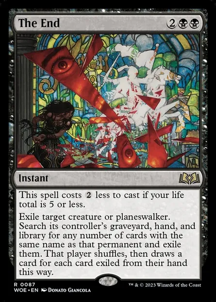 The End, Magic card WOE 87 — Wilds of Eldraine set