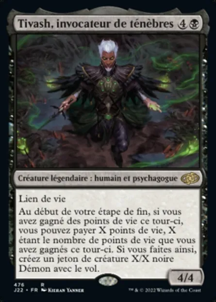 Tivash, invocateur de ténèbres, carte Magic J22 476 — extension Jumpstart 2022