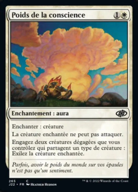 Poids de la conscience, carte Magic J22 265 — extension Jumpstart 2022