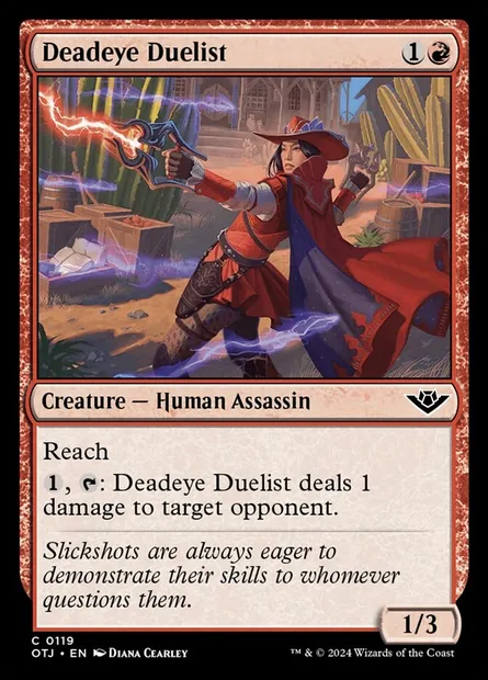 Deadeye Duelist, Magic card OTJ 119 — Outlaws of Thunder Junction set