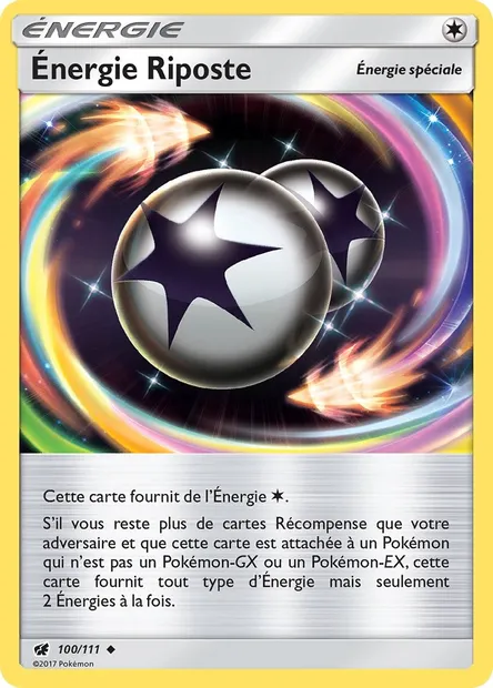 Énergie Riposte, carte Pokémon CIN 100 — extension Invasion Carmin