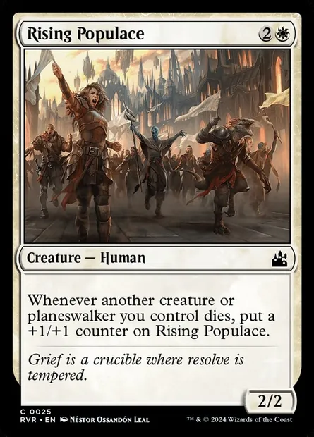 Rising Populace, Magic card RVR 25 — Ravnica Remastered set