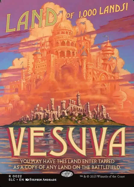 Vésuva, carte Magic SLC 22 — extension Secret Lair Countdown