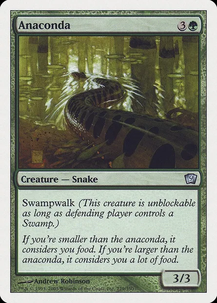 Anaconda, Magic card 9ED 229 — Ninth Edition set