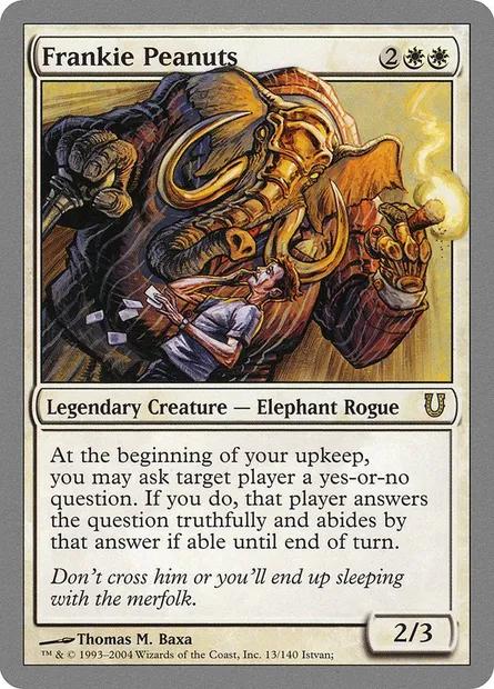 Frankie Peanuts, Magic card UNH 13 — Unhinged set