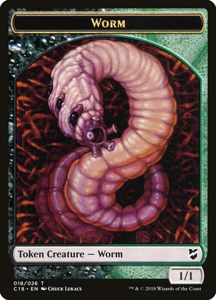 Worm, Magic card TC18 18 — Commander 2018 Tokens set