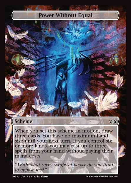 Power Without Equal, Magic card DSC 352 — Duskmourn: House of Horror Commander set