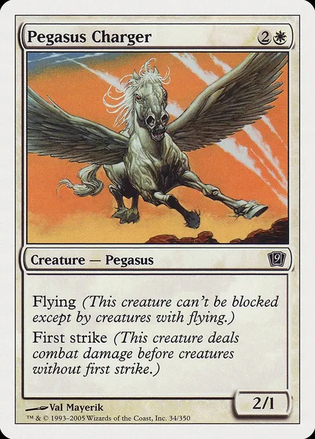 Pégase de bataille, carte Magic 9ED 34 — extension Neuvième Edition