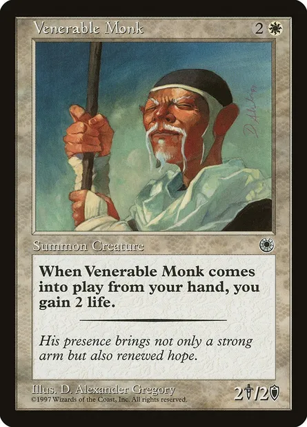 Moine vénérable, carte Magic POR 35 — extension Portal