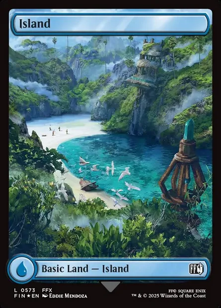 Island, Magic card FIN 573 — Final Fantasy set