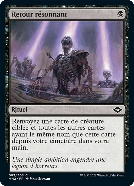 Retour résonnant, carte Magic MH2 83 — extension Horizons du Modern 2