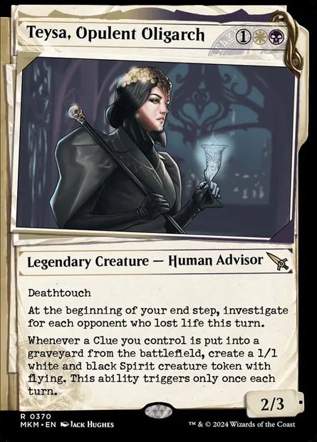 Teysa, Opulent Oligarch, Magic card MKM 370 — Murders at Karlov Manor set