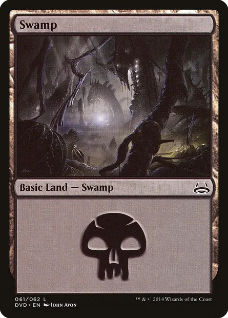 Swamp, Magic card DVD 61 — Duel Decks Anthology: Divine vs. Demonic set