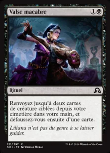 Valse macabre, carte Magic SOI 121 — extension Ténèbres sur Innistrad