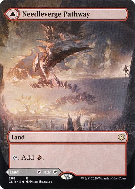 Needleverge Pathway // Pillarverge Pathway, Magic card ZNR 288 — Zendikar Rising set