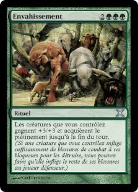 Envahissement, carte Magic 10E 284 — extension Dixième édition