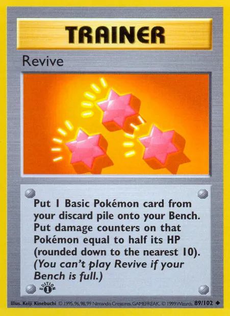 Revive, Pokémon card BS 89 — Base Set set