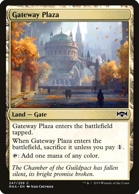 Gateway Plaza, Magic card RNA 247 — Ravnica Allegiance set