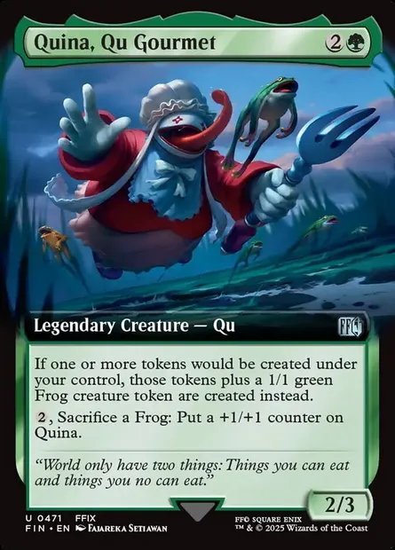 Quina, Qu Gourmet, Magic card FIN 471 — Final Fantasy set